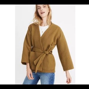 Madewell Texture & Thread Wrap Jacket- sz x1’s Spiced Olive